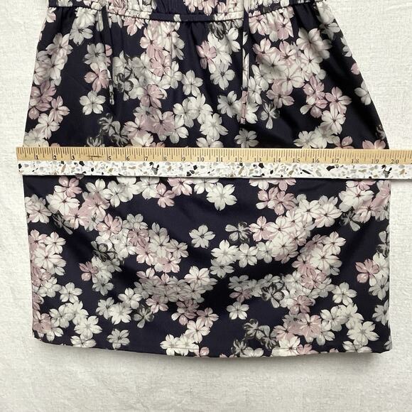 Loft Women's Purple Pink Floral Sleeveless Pullover Mini Dress - Size S - Picture 10 of 11